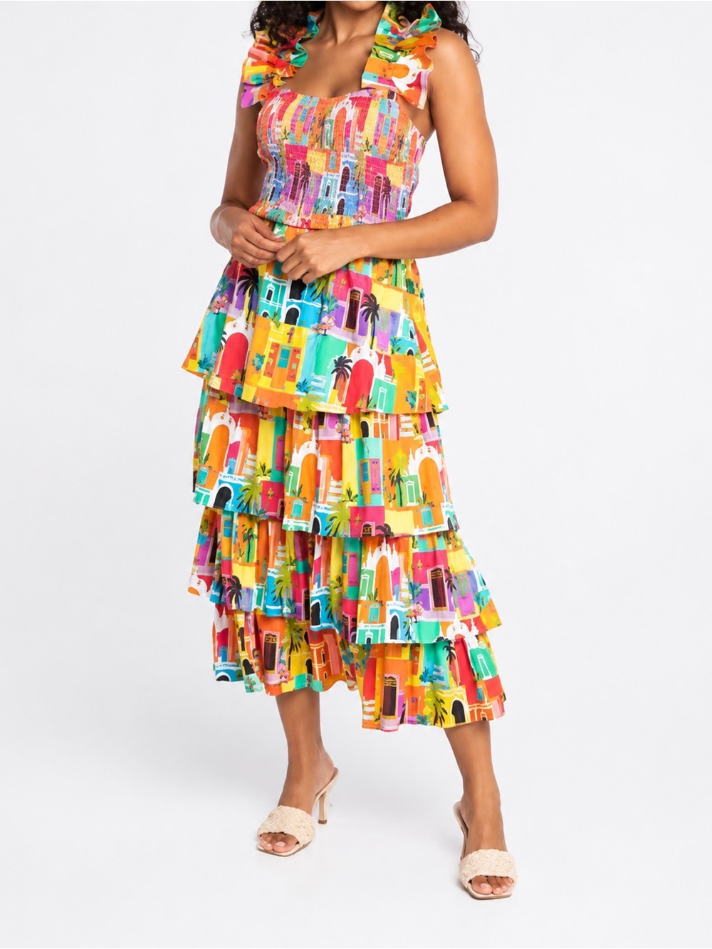 Alden Adair Frida Dress In Multi